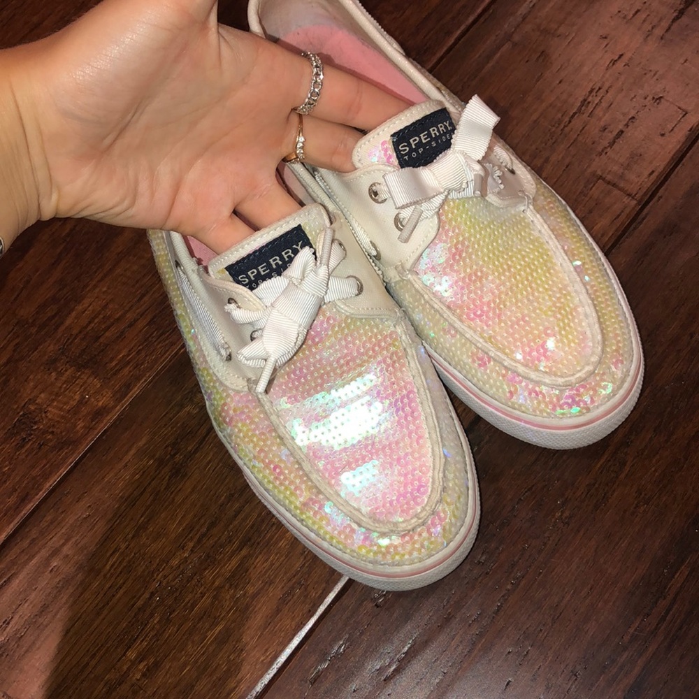 Iridescent Sequin sperrys